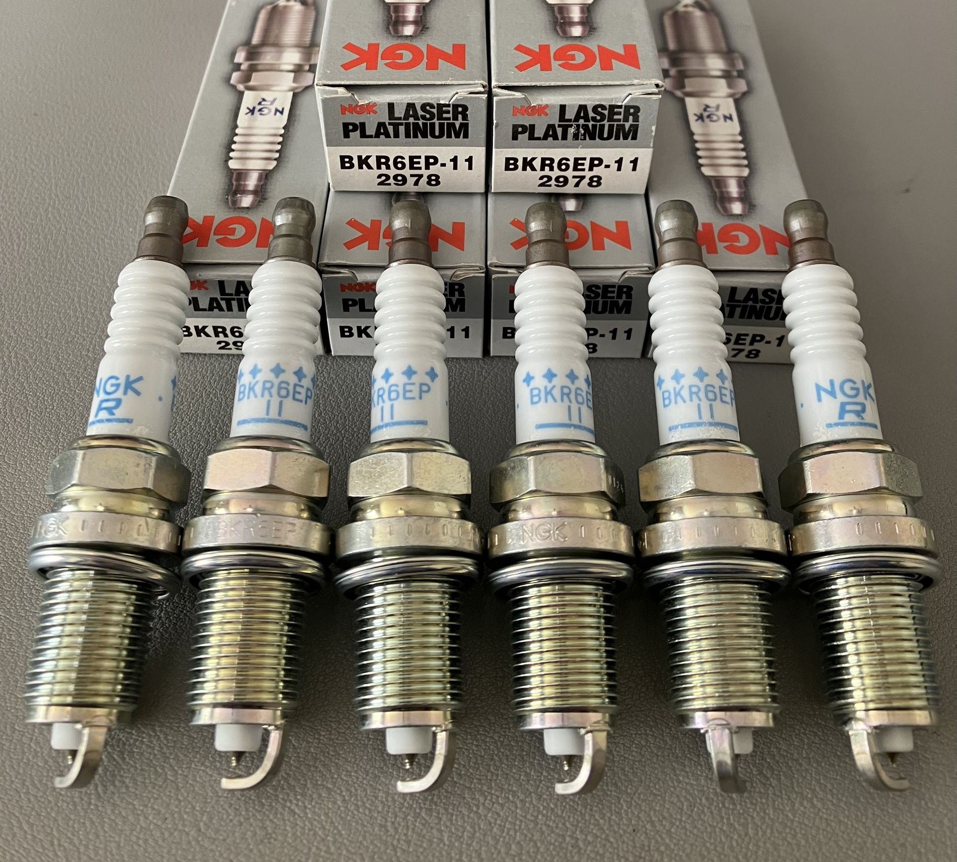 2978 BKR6EP-11 NGK | Laser Platinum Spark Plugs 6x