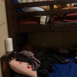 Litera.  Madera. Sólida.  Arriba.  Individual.  Abajo. Full  Para Dos Personas 