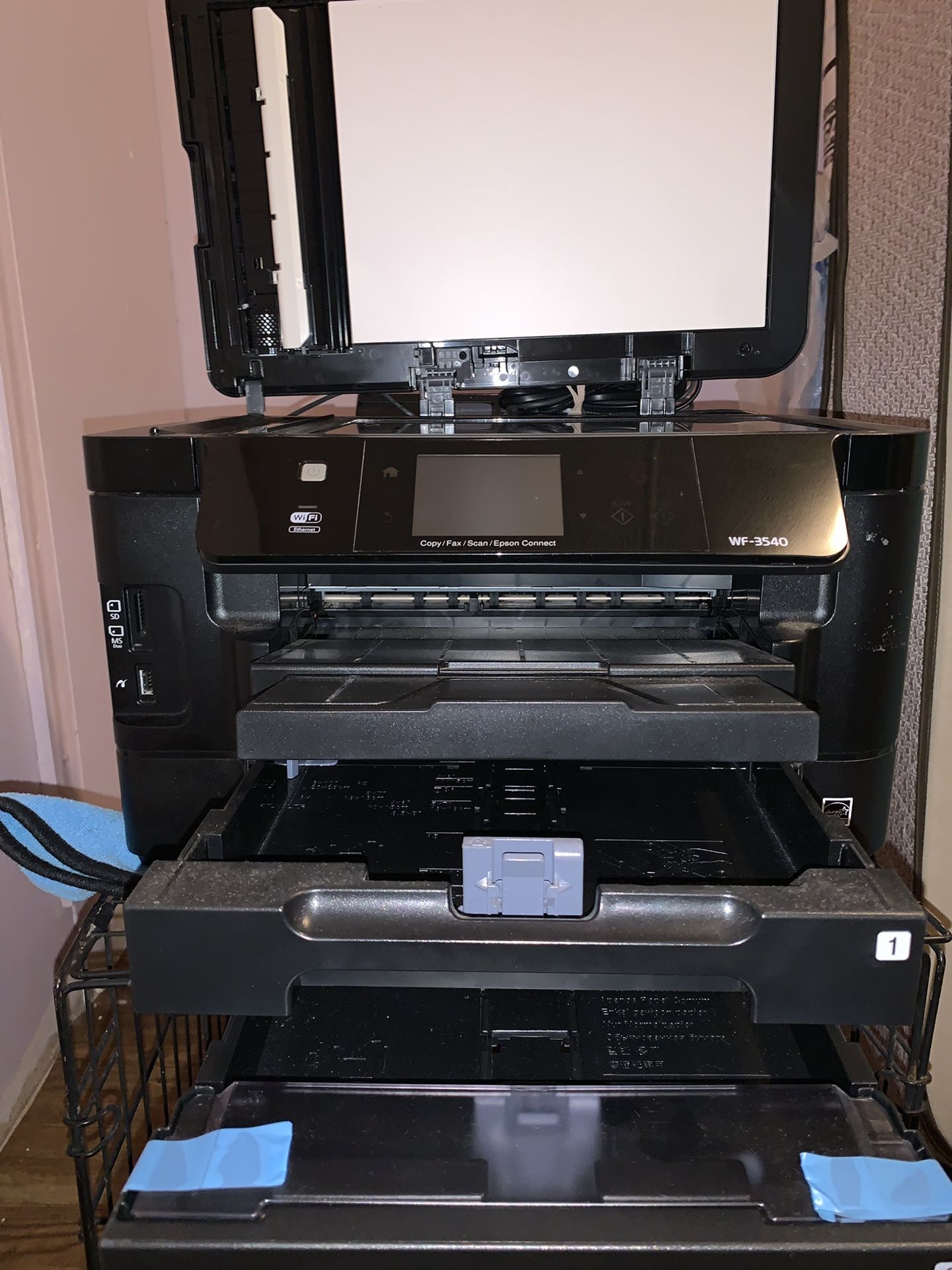 Epson WorkForce WF3540 Wireless AllinOne Color Inkjet Printer/Copier