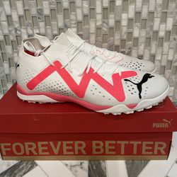 Puma Future Match TT Turf Soccer Cleats Shoes White 107374-01 Mens Size 8.5