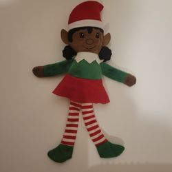 Gingerbread Elf Plush Toy / Holiday Christmas Decoration