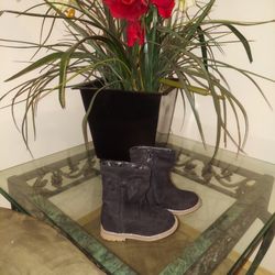 Toddler Girls' Olivia Zipper Riding Boots - Cat & Jack Black 7