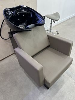 High End Beauty Salon Chairs And Shampoo Bowl Chairs