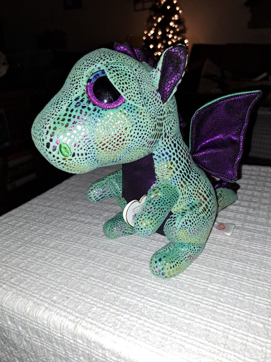TY Beanie Boos 10 Inch CINDER Glitter Eyes