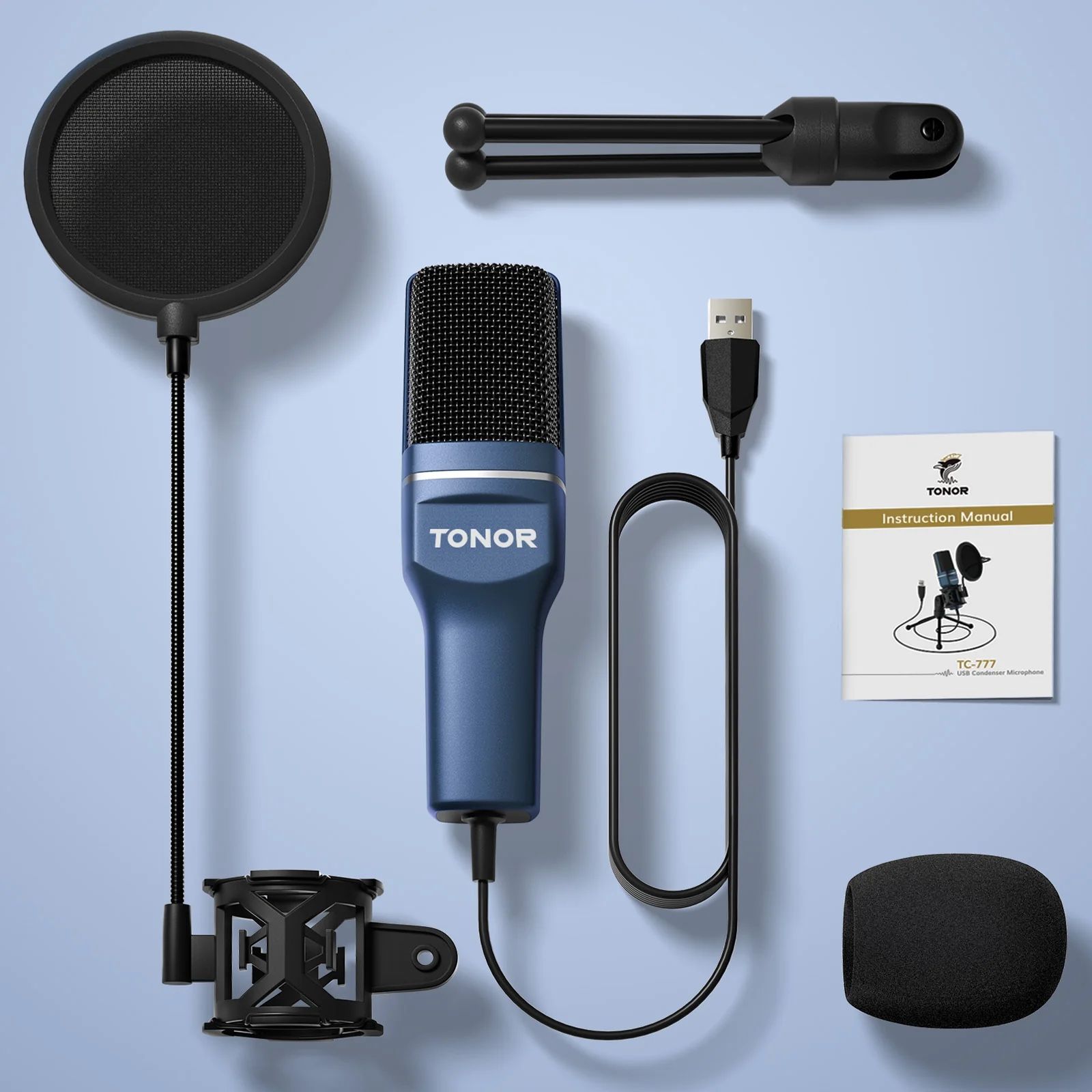 TONOR TC-777 USB condenser microphone.