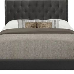 KingGray , Dark Gray  or Beige Upholstered Bed(NEW In A Box)