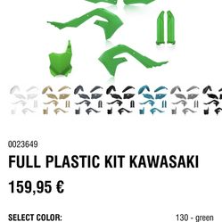 KAWASAKI Full Plastic kit (green) 