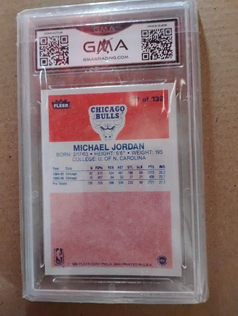 86 Fleer Rookie Michael Jordan