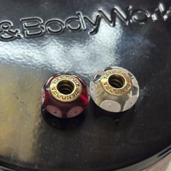 2 14k Pandora Murano Charms 