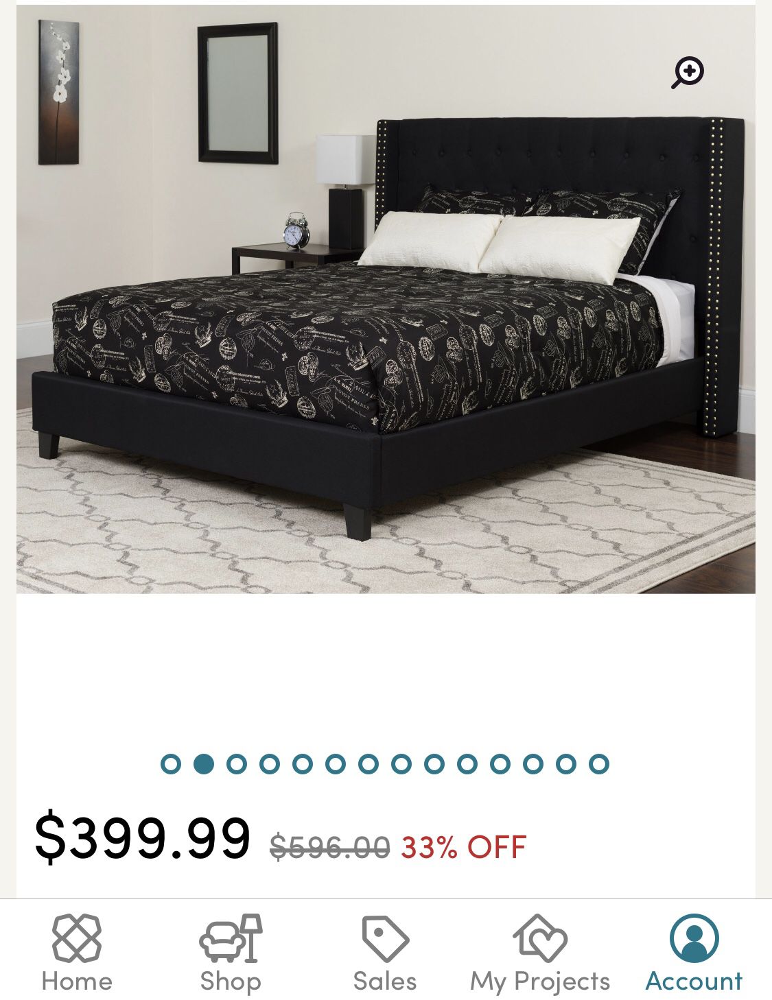 New queen size bed frame