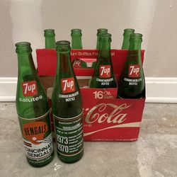 Cincinnati Bengals 7up Bottles 