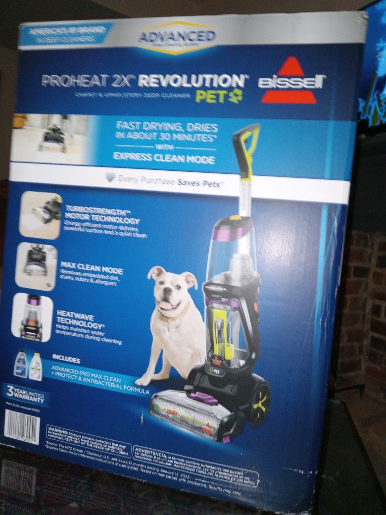 Bissell Proheat Steam Cleaner Vacuum for Pets