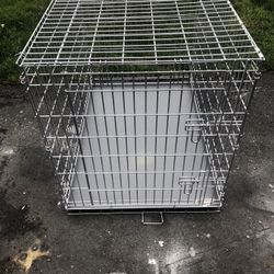 42” Dog Crate XL Heavy Steel Metal Pan