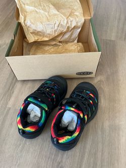 Kid's Newport Shoe - Black/original Tie Dye size1