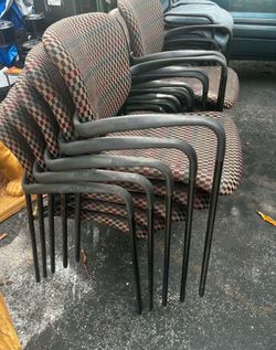 Stackable Office Chairs $40 Each (10 Left)