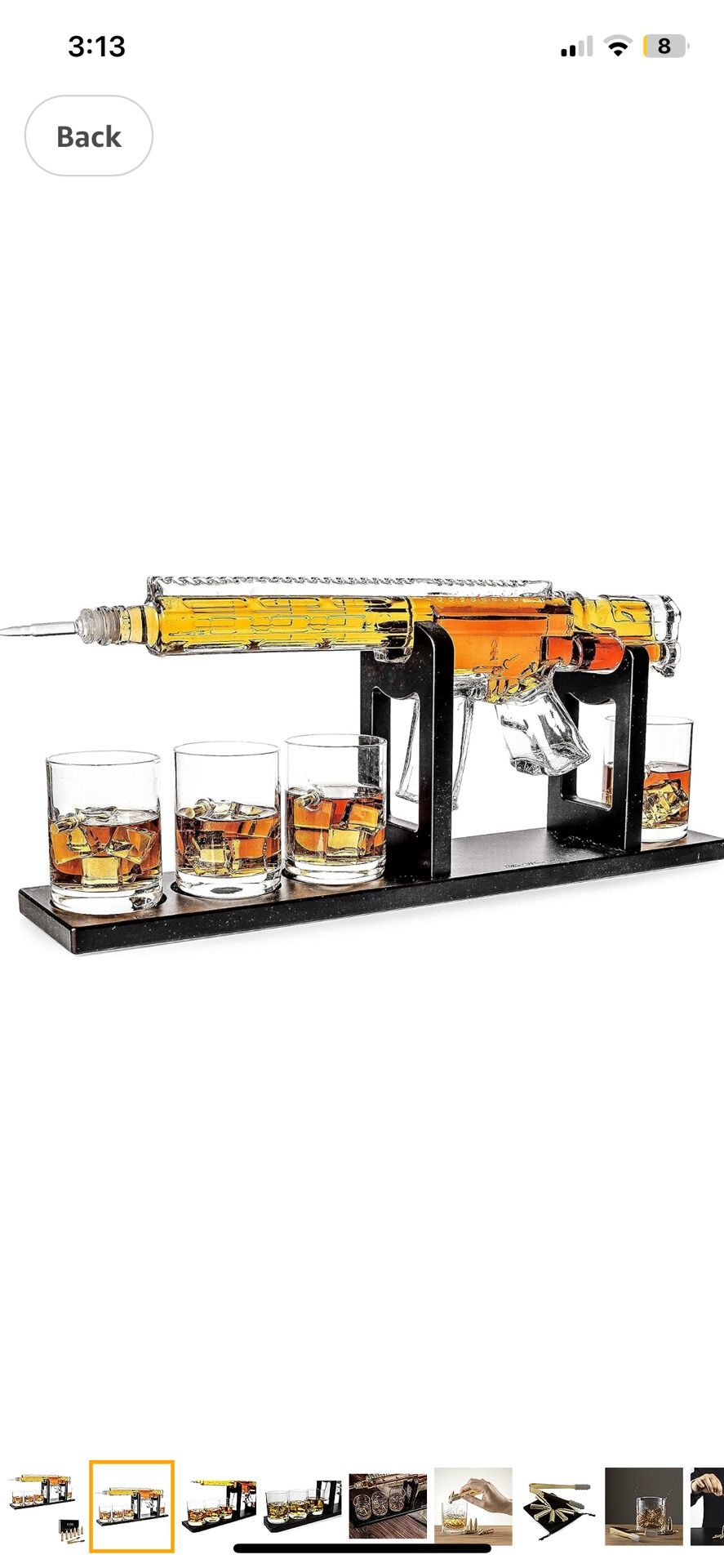 The Wine Savant AR-15 Decanter, Whisky, Fathers Day Gift