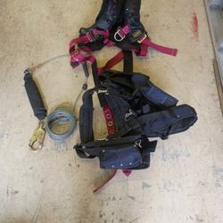 Harness, Cable Tie Off Fall Protection,And Tool Bags