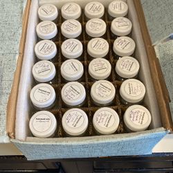 Set Of 24 Two Ounce Glass Jars