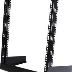 StarTech 12U Open Frame Server Rack - 19" 2 Post Network Rack – Free Standing Audio Video & IT Equipment (RK12