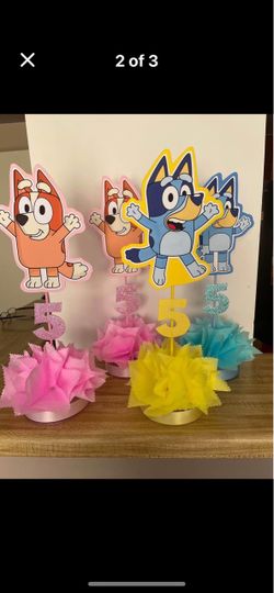 Bluey centerpieces