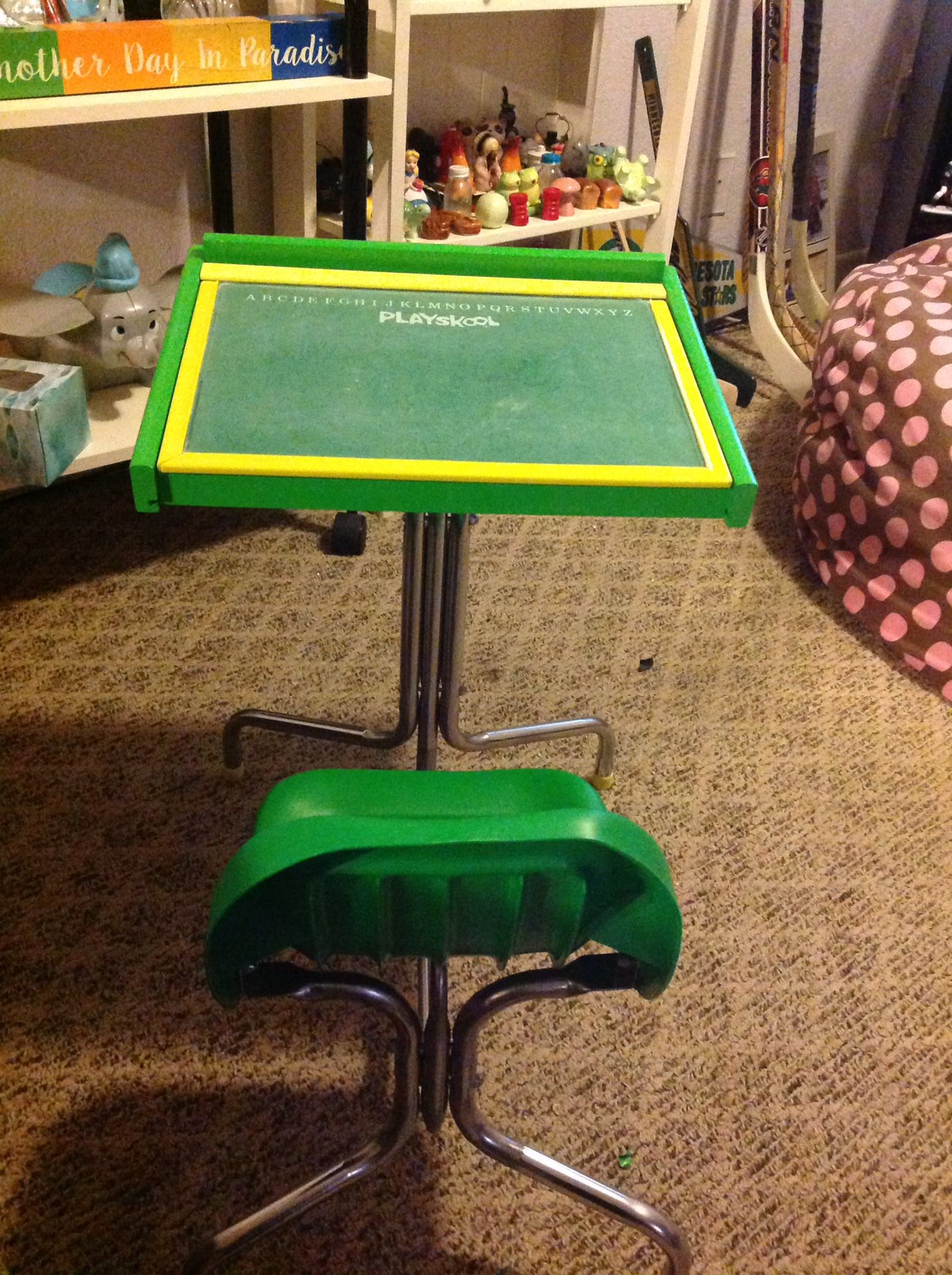 Vintage playskool desk with attached chair