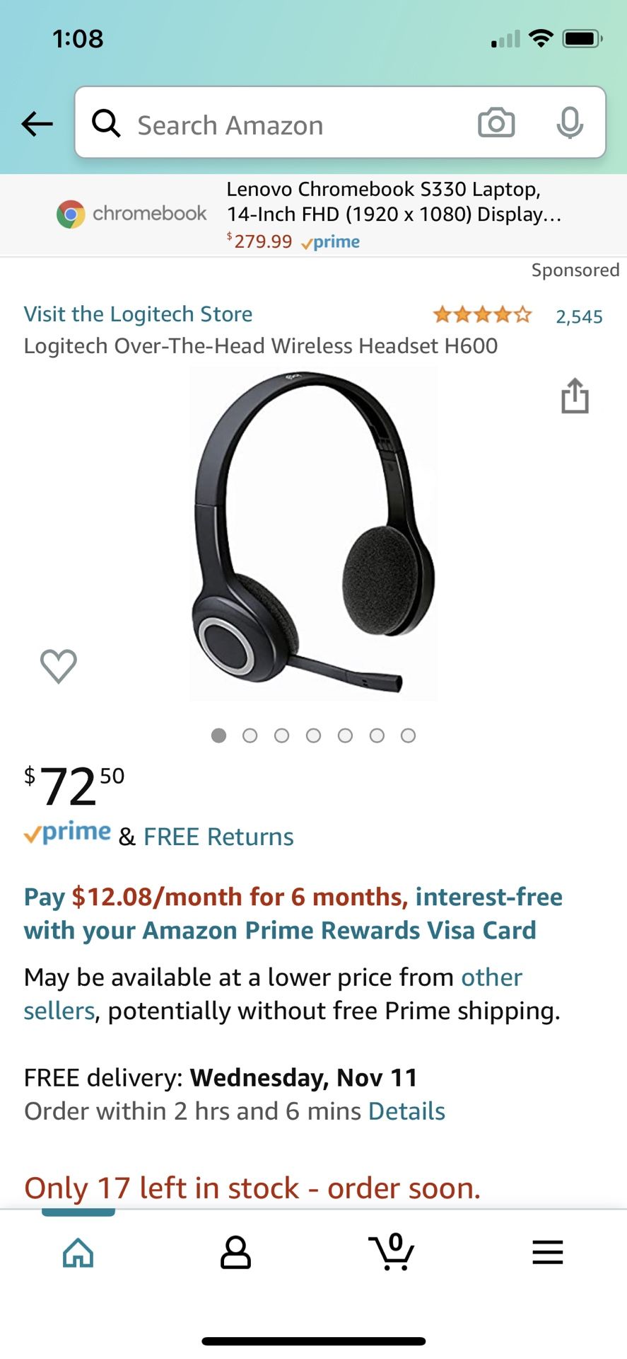 Logitech wireless headphones