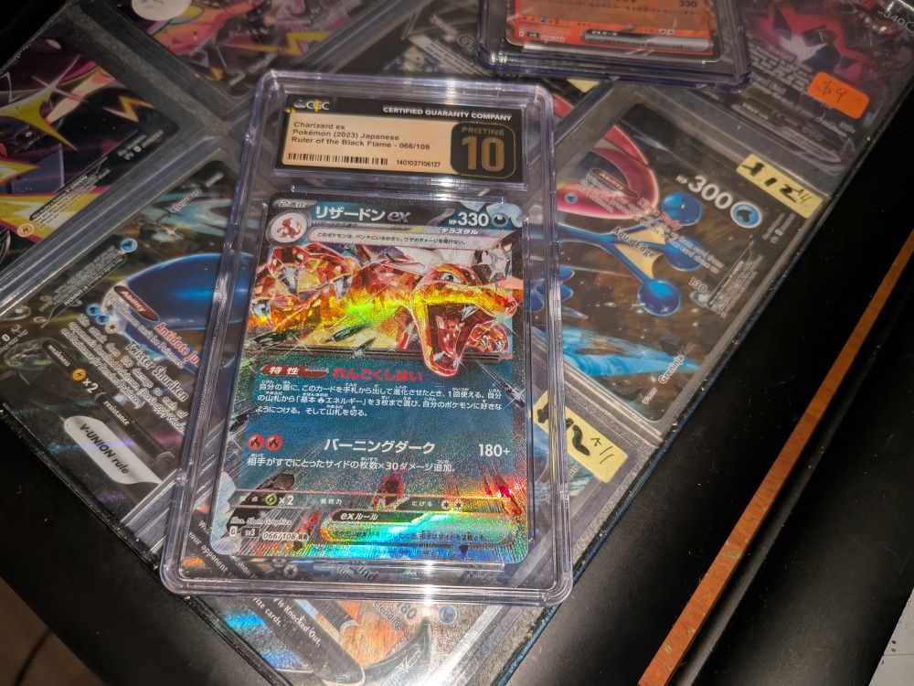 Charizard Ex - Ruler of the Black Flame (CGC Pristine 10) Pokemon