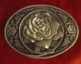 Rose Flower Belt Buckle