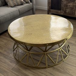 Gold Brass coffee/ side tables