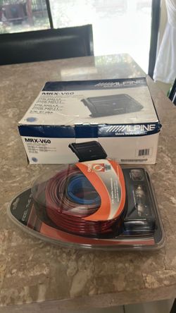 Alpine MRX-V60 System Amp & Complete 8-Gauge Wiring Kit Combo