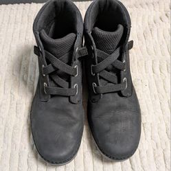 Timberland ReBOTL TM Women Brookton  Lightweight Ankle Boots Black Leather Sz 7