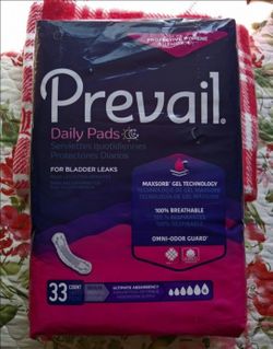 PREVAIL URINE PADS BRAND NEW LEMON GROVE AREA.92114
