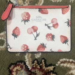 Coach mini skinny ID case berry edition