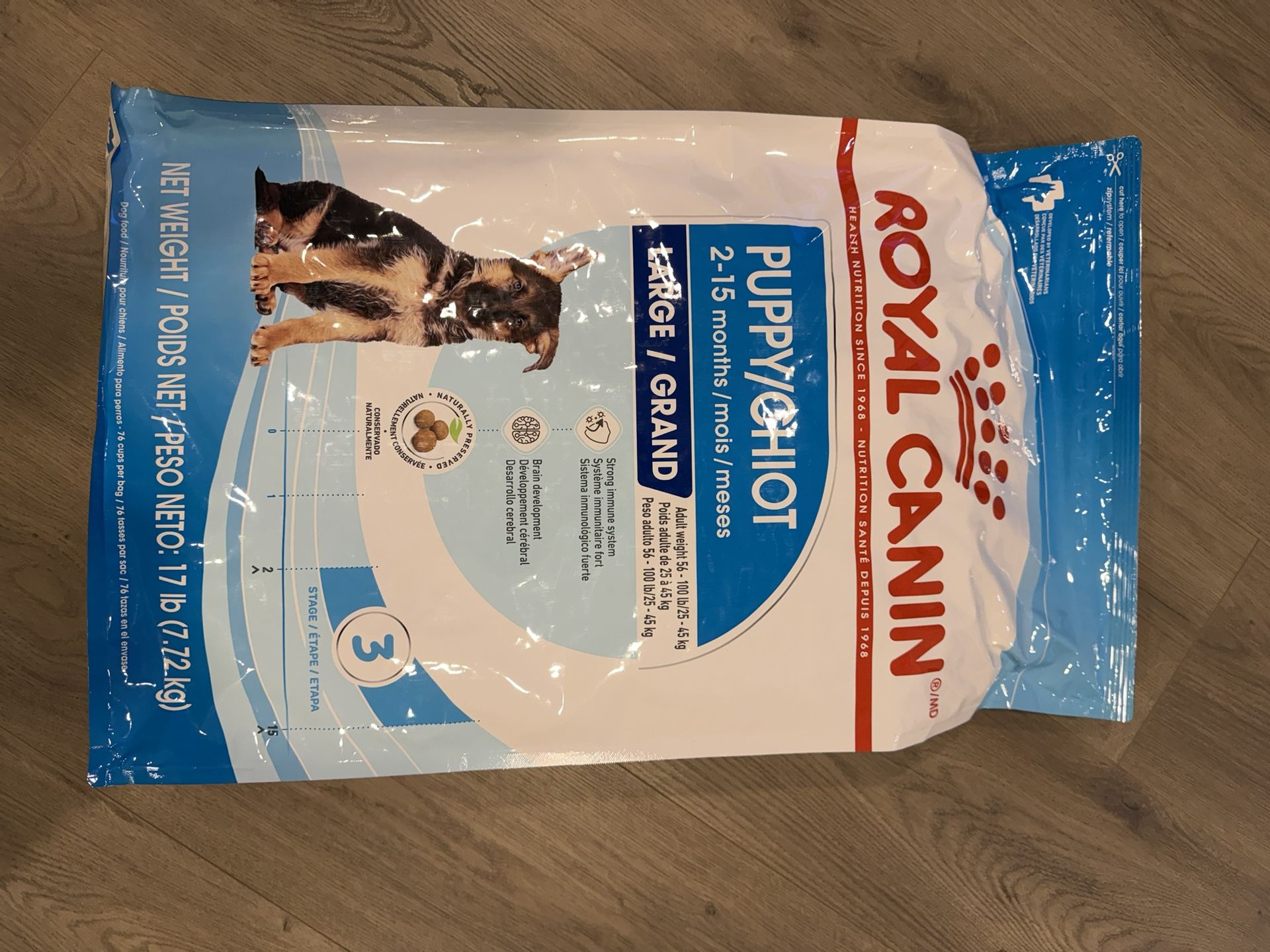 Royal Canin Large Puppy Dry Dog Food, Size Health Nutrition 17lbs Petco Petsmart