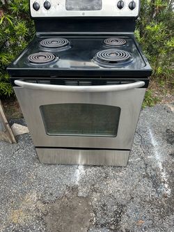 GE Electric Coil Range Stainless Steel