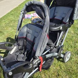 Double Sit And Stand Baby Stroller 