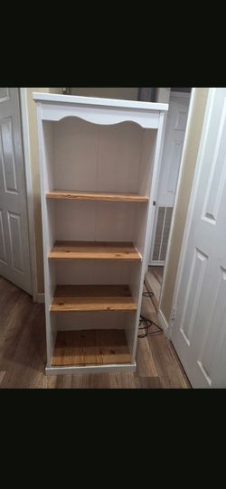 White bookshelf