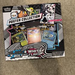 Black Bolt White Flare Poster Edition Pokemon