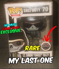Funko pop GHOST Simon Ghost Riley. Call of duty. NEVER OPENED. GAMESTOP EXCLUSIVE