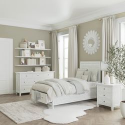 Maxton Ivory Twin Storage Bed