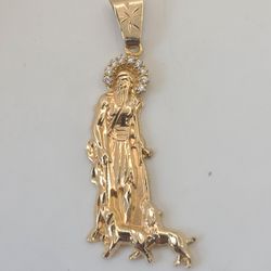 14k Gold San Lazaro Pendant 