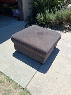 Storage Ottoman, grey by Fine Home Limited.  34" X34"X17"