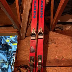 Vintage Downhill Skis Size 180, Kneissl Acrobat Blue By Star W/S444 Salomon Bindings