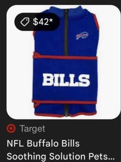 Buffalo Bills Large Pet Soothing Vest