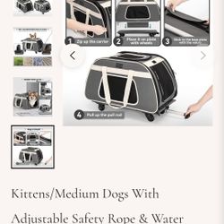 Petsfit Large Pet Carrier With Wheels $110
