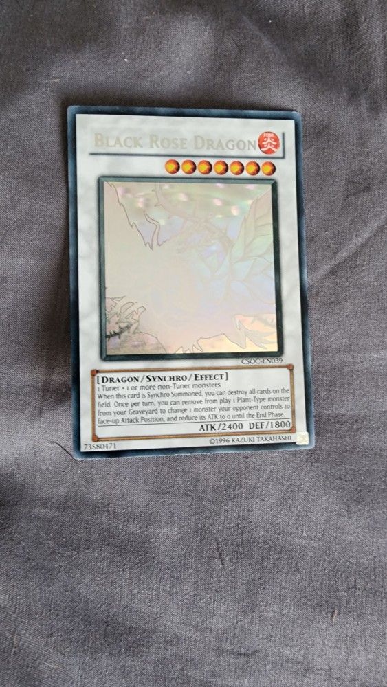 Yugioh Black Rose Dragon Ghost Rare Unlimited