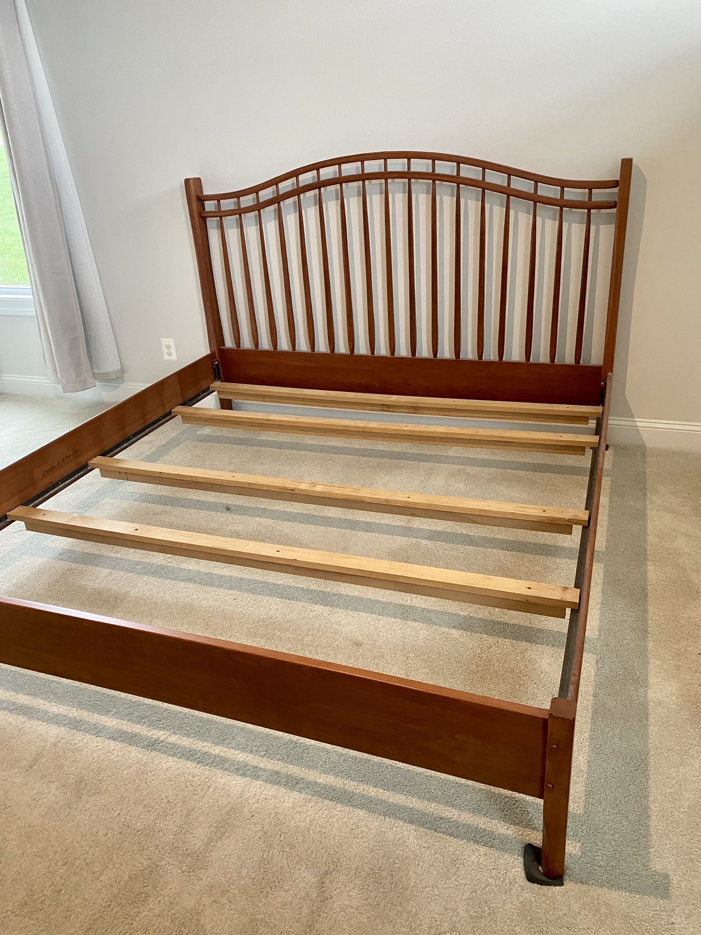 Rare King Cherrywood bed frame. Hunt Country Furniture