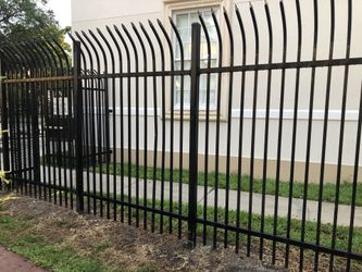 Used 8’ High Steel Fence. Great price!