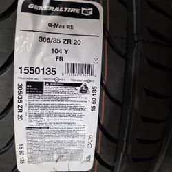 Brand New Tires (1) General G Max AS-07 (305/35ZR20XL) (Single) ($259)