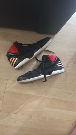 Derrick Rose Adidas Adizero Rose 2.5 'Black Mens Size 12 Used 